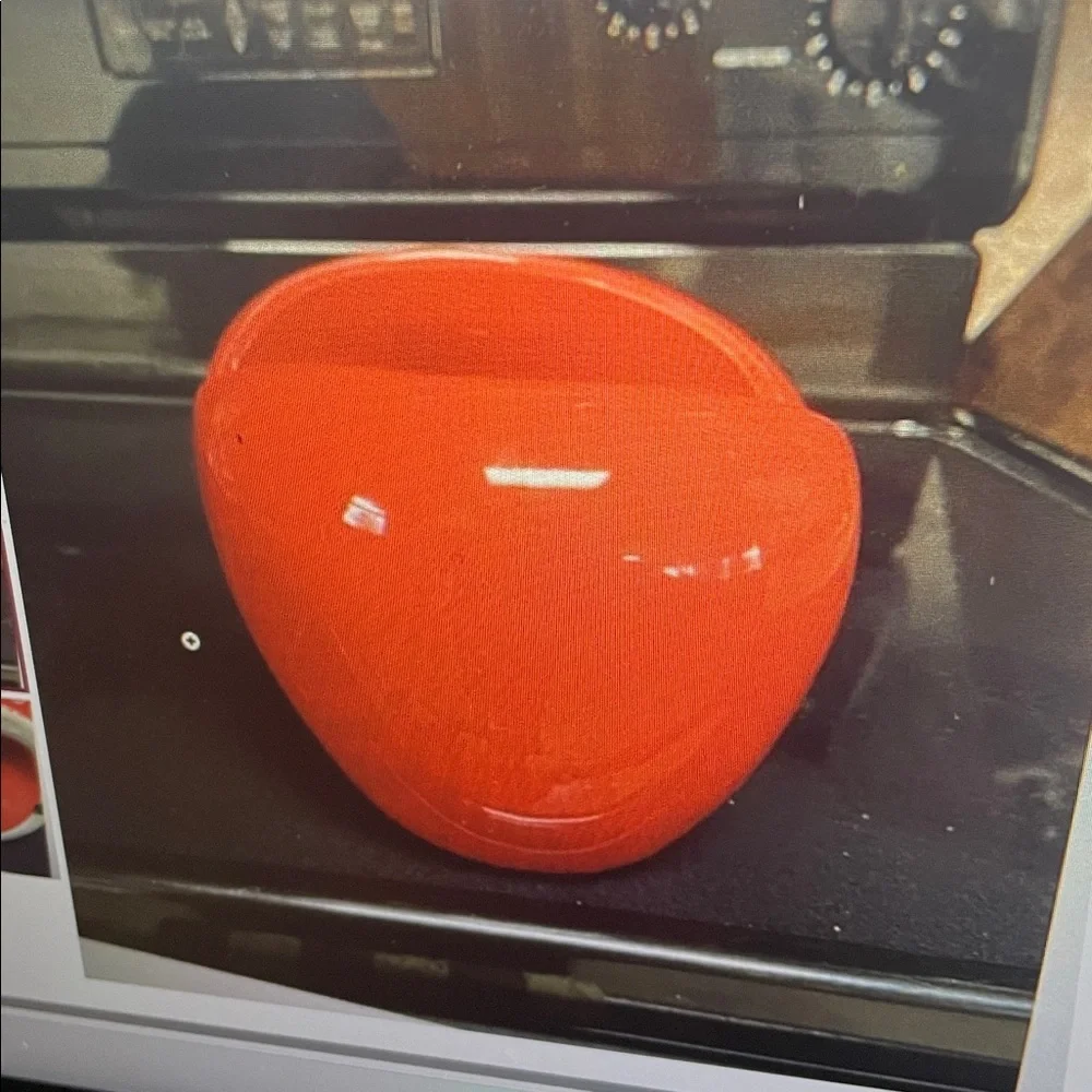 Valentine's Red Ceramic Heart Vase